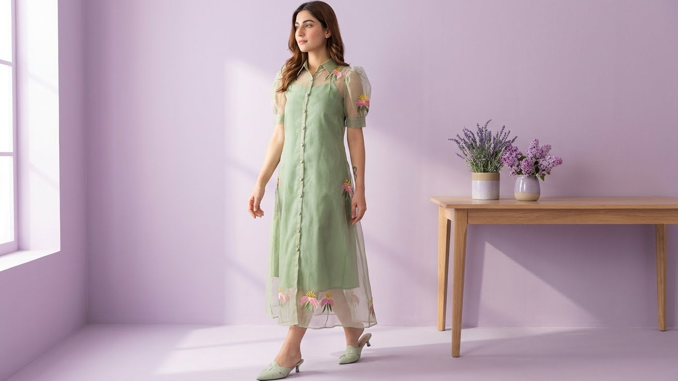 Pista Green Maxi Jacket