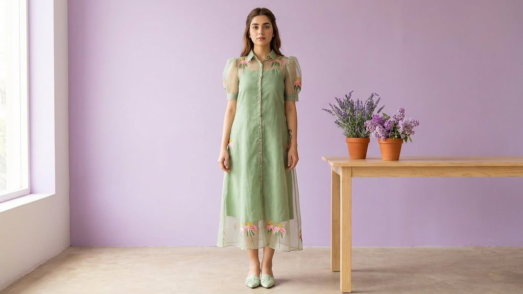 Pista Green Maxi Jacket